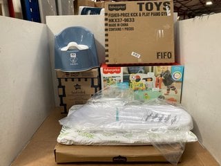 QTY OF ASSORTED BABY ITEMS TO INCLUDE FISHERPRICE 3-IN-1 ON THE GO CAMPER: LOCATION - F15