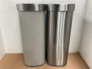 JOHN LEWIS & PARTNERS STAINLESS STEEL TOUCH BIN TO INCLUDE JOHN LEWIS & PARTNERS GREY TOUCH BIN: LOCATION - F6