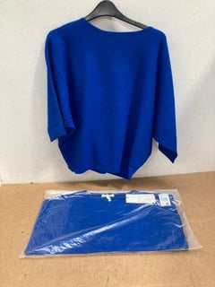 2 X PHASE EIGHT CHRISTINE KNIT JUMPERS IN COBALT - UK SIZE MEDIUM: LOCATION - F3