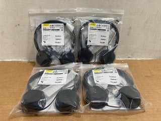 4 X JABRA GN EVOLVE 20 STEREO HEADSETS - MODEL HSC016 - COMBINED RRP £224: LOCATION - F2