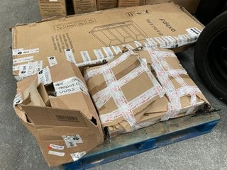 PALLET OF ASSORTED ITEMS TO INCLUDE ADEXA SHELVING UNIT: LOCATION - B5 (KERBSIDE PALLET DELIVERY)