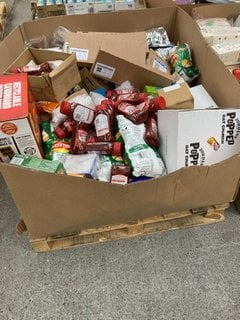 PALLET OF ASSORTED FOOD ITEMS TO INCLUDE PUDLISZKI KETCHUP (B.B DATE 30.8.2024): LOCATION - A3 (KERBSIDE PALLET DELIVERY)