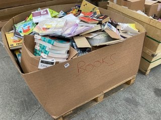 PALLET OF ASSORTED BOOKS TO INCLUDE HOW TO SAVE A LIFE: LOCATION - A4 (KERBSIDE PALLET DELIVERY)