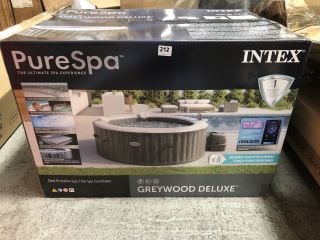 INTEX PURE SPA GREY WOOD DELUXE RRP £489.99: LOCATION - A5