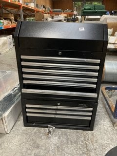 3 DRAWER TOOL CHEST IN BLACK TO INCLUDE 6 DRAWER TOOL CHEST WITH OPEN TOP IN BLACK: LOCATION - A7