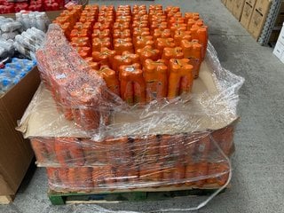 PALLET OF LUCOZADE ENERGY ORANGE DRINKS (B.B DATE 10.2024): LOCATION - B2 (KERBSIDE PALLET DELIVERY)