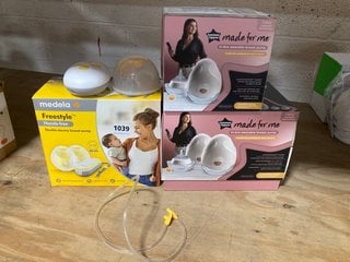 MEDELA FREESTYLE HANDS-FREE WEARABLE DOUBLE BREAST PUMP TO INCLUDE 2 X TOMMEE TIPPEE MADE FOR YOU WEARABLE BREAST PUMPS: LOCATION - AR4