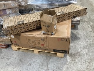 PALLET OF ASSORTED ITEMS TO INCLUDE YAHEETECH RATTAN STYLE GARDEN SET (BOX 2 OF 2 ONLY): LOCATION - A2 (KERBSIDE PALLET DELIVERY)