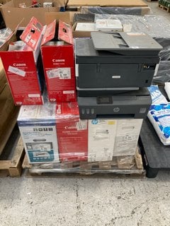 PALLET OF ASSORTED HOME/OFFICE PRINTERS TO INCLUDE CANON PIXMA TS5350I: LOCATION - A3 (KERBSIDE PALLET DELIVERY)