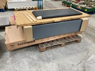 PALLET OF ASSORTED ITEMS TO INCLUDE DIVAN BASE PARTS: LOCATION - A3 (KERBSIDE PALLET DELIVERY)