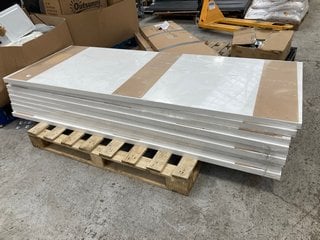 PALLET OF WHITE FIRE DOORS: LOCATION - A3 (KERBSIDE PALLET DELIVERY)