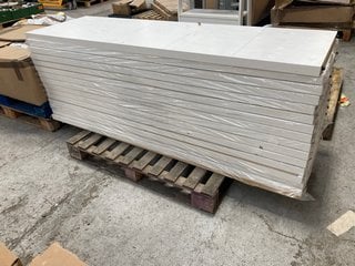 PALLET OF WHITE FIRE DOORS: LOCATION - A4 (KERBSIDE PALLET DELIVERY)