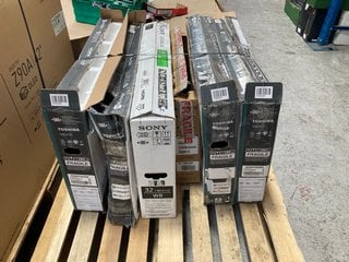 PALLET OF ASSORTED SPARES AND REPAIRS TV'S (PCB BOARDS REMOVED): LOCATION - A6 (KERBSIDE PALLET DELIVERY)