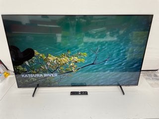 SAMSUNG CRYSTAL UHD 55" TV: MODEL NO UE55BU8500K (WITH BOX, REMOTE, STAND & POWER CABLE, SCREEN DAMAGE AS ILLUSTRATED) [JPTM123873]