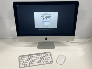 APPLE IMAC (MID 2014) 500 GB PC IN SILVER: MODEL NO A1418 (WITH KEYBOARD, MOUSE & POWER CABLE). INTEL CORE I5 @ 1.4 GHZ, 8 GB RAM, 21.5" SCREEN, INTEL HD GRAPHICS 5000 [JPTM125811]