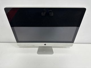 APPLE IMAC (27-INCH, MID 2011) PC IN SILVER: MODEL NO A1312 (INTERNAL STORAGE REMOVED. SPARES & REPAIRS). 27.0" SCREEN [JPTM125775]