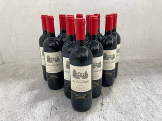 12 X BOTTLES OF CHÂTEAU LES TUILERIES 2022 RED WINE 75CL ALC 13% (WE OPERATE A CHALLENGE 25 POLICY. 18+ ID MAY BE REQUIRED UPON COLLECTION/DELIVERY, E.G. A VALID PASSPORT OR PHOTO DRIVING LICENCE.):