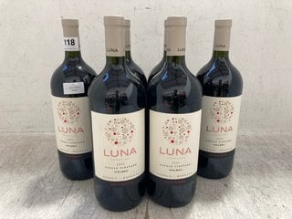 (COLLECTION ONLY) 6 X BOTTLES OF LUNA DE FINCA LA ANITA MALBEC 2022 150CL ALC 13.5% (WE OPERATE A CHALLENGE 25 POLICY. 18+ ID MAY BE REQUIRED UPON COLLECTION/DELIVERY, E.G. A VALID PASSPORT OR PHOTO