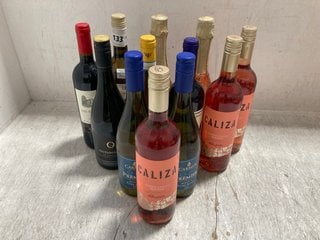 12 X ASSORTED BOTTLES OF ALCOHOLIC DRINKS TO INCLUDE FLAUREO PROSECCO ROSE 75CL ALC 11% (WE OPERATE A CHALLENGE 25 POLICY. 18+ ID MAY BE REQUIRED UPON COLLECTION/DELIVERY, E.G. A VALID PASSPORT OR PH