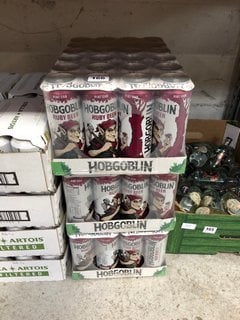 (COLLECTION ONLY) 3 X CASES OF HOBGOBLIN 24 X PINT CANS OF RUBY BEER 568ML ALC 4.5% UBD 31ST AUG 2025 (WE OPERATE A CHALLENGE 25 POLICY. 18+ ID MAY BE REQUIRED UPON COLLECTION/DELIVERY, E.G. A VALID