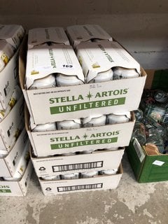 (COLLECTION ONLY) 4 X CASES OF 24 X STELLA ARTOIS UNFILTERED 330ML CANS ALC 5% BBE JAN 25 (WE OPERATE A CHALLENGE 25 POLICY. 18+ ID MAY BE REQUIRED UPON COLLECTION/DELIVERY, E.G. A VALID PASSPORT OR