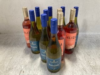 12 X ASSORTED BOTTLES OF WINE TO INCLUDE CARMEN PREMIER RESERVA FUME BLANC 2022 WHITE WINE 750ML 12.5% ALC VOL (WE OPERATE A CHALLENGE 25 POLICY. 18+ ID MAY BE REQUIRED UPON COLLECTION/DELIVERY, E.G.