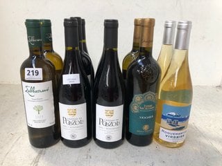 12 X ASSORTED BOTTLES OF WINE TO INCLUDE CHÂTEAU DE POUZOLS MINERVOIS 2021 RED WINE 75CL 14% ALC VOL (WE OPERATE A CHALLENGE 25 POLICY. 18+ ID MAY BE REQUIRED UPON COLLECTION/DELIVERY, E.G. A VALID P