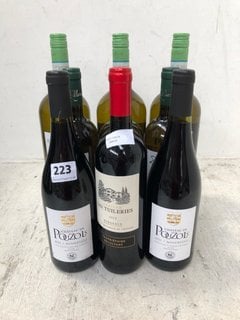 (COLLECTION ONLY) 12 X ASSORTED BOTTLES OF WINE TO INCLUDE CHÂTEAU DE POUZOLS MINERVOIS 2021 RED WINE 75CL 14% ALC VOL (WE OPERATE A CHALLENGE 25 POLICY. 18+ ID MAY BE REQUIRED UPON COLLECTION/DELIVE