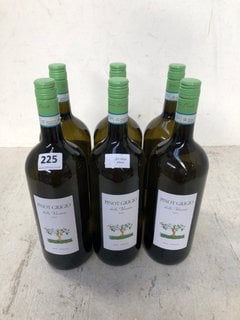 (COLLECTION ONLY) 6 X BOTTLES OF PINOT GRIGIO DELLE VENEZIE DOC 2022 ITALIA WHITE WINE 150CL 12% ALC VOL (WE OPERATE A CHALLENGE 25 POLICY. 18+ ID MAY BE REQUIRED UPON COLLECTION/DELIVERY, E.G. A VAL