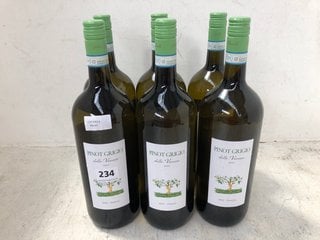 (COLLECTION ONLY) 6 X BOTTLES OF PINOT GRIGIO DELLE VENEZIE DOC 2022 ITALIA WHITE WINE 150CL 12% ALC VOL (WE OPERATE A CHALLENGE 25 POLICY. 18+ ID MAY BE REQUIRED UPON COLLECTION/DELIVERY, E.G. A VAL