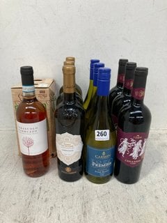 (COLLECTION ONLY) 10 X ASSORTED BOTTLES OF WINE TO INCLUDE BAYWOOD STILL PERRY MEDIUM DRY WINE IN A BOX 3L 6.5% ALC VOL (WE OPERATE A CHALLENGE 25 POLICY. 18+ ID MAY BE REQUIRED UPON COLLECTION/DELIV