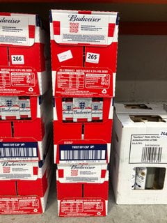 (COLLECTION ONLY) 3 X 15 BOTTLE CASES OF BUDWEISER LAGER BEER - EACH BOTTLE 300ML 4.5% ALC VOL - BBE MAY 2025 (WE OPERATE A CHALLENGE 25 POLICY. 18+ ID MAY BE REQUIRED UPON COLLECTION/DELIVERY, E.G.