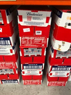 (COLLECTION ONLY) 3 X 15 BOTTLE CASES OF BUDWEISER LAGER BEER - EACH BOTTLE 300ML 4.5% ALC VOL - BBE MAY 2025 (WE OPERATE A CHALLENGE 25 POLICY. 18+ ID MAY BE REQUIRED UPON COLLECTION/DELIVERY, E.G.