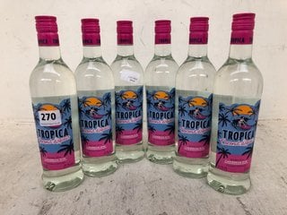 6 X BOTTLES OF TROPICA COCONUT LIQUEUR REFINED WITH CARIBBEAN RUM 70CL 21% ALC VOL (WE OPERATE A CHALLENGE 25 POLICY. 18+ ID MAY BE REQUIRED UPON COLLECTION/DELIVERY, E.G. A VALID PASSPORT OR PHOTO D