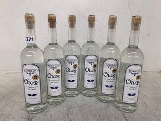 6 X BOTTLES OF KORIFEOS OUZO TRADITIONAL GREEK APERITIF SPIRIT 70CL 40% ALC VOL (WE OPERATE A CHALLENGE 25 POLICY. 18+ ID MAY BE REQUIRED UPON COLLECTION/DELIVERY, E.G. A VALID PASSPORT OR PHOTO DRIV