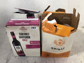 (COLLECTION ONLY) 4 X ASSORTED BOXES OF WINE TO INCLUDE CIMAROSA CABERNET SAUVIGNON CHILE RED WINE 3L 13% ALC VOL (WE OPERATE A CHALLENGE 25 POLICY. 18+ ID MAY BE REQUIRED UPON COLLECTION/DELIVERY, E