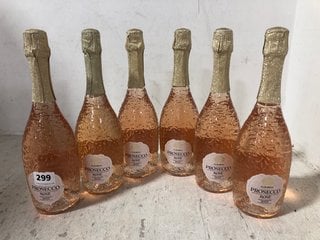 6 X BOTTLES OF PROSECCO ROSE 2022 75CL 11% ALC VOL (WE OPERATE A CHALLENGE 25 POLICY. 18+ ID MAY BE REQUIRED UPON COLLECTION/DELIVERY, E.G. A VALID PASSPORT OR PHOTO DRIVING LICENCE.): LOCATION - BR1