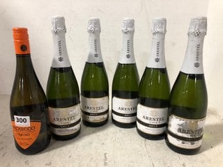 6 X ASSORTED BOTTLES OF SPARKLING WINE TO INCLUDE PROSECCO TREVISO 75CL 10.5% ALC VOL (WE OPERATE A CHALLENGE 25 POLICY. 18+ ID MAY BE REQUIRED UPON COLLECTION/DELIVERY, E.G. A VALID PASSPORT OR PHOT