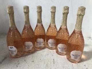 6 X BOTTLES OF PROSECCO ROSE 2022 75CL 11% ALC VOL (WE OPERATE A CHALLENGE 25 POLICY. 18+ ID MAY BE REQUIRED UPON COLLECTION/DELIVERY, E.G. A VALID PASSPORT OR PHOTO DRIVING LICENCE.): LOCATION - BR1