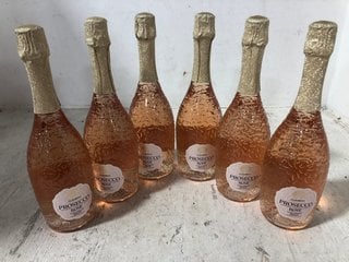 6 X BOTTLES OF PROSECCO ROSE 2022 75CL 11% ALC VOL (WE OPERATE A CHALLENGE 25 POLICY. 18+ ID MAY BE REQUIRED UPON COLLECTION/DELIVERY, E.G. A VALID PASSPORT OR PHOTO DRIVING LICENCE.): LOCATION - BR1