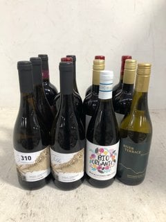 12 X ASSORTED BOTTLES OF WINE TO INCLUDE RIVER TERRACE RESERVE SAUVIGNON BLANC 2022 WHITE WINE 75CL 13% ALC VOL (WE OPERATE A CHALLENGE 25 POLICY. 18+ ID MAY BE REQUIRED UPON COLLECTION/DELIVERY, E.G