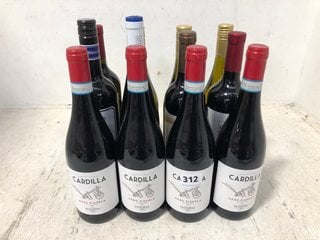 12 X ASSORTED BOTTLES OF WINE TO INCLUDE WIRRA WIRRA CHURCH BLOCK 2022 CABERNET SAUVIGNON-SHIRAZ-MERLOT RED WINE 75CL 14,5% ALC VOL (WE OPERATE A CHALLENGE 25 POLICY. 18+ ID MAY BE REQUIRED UPON COLL