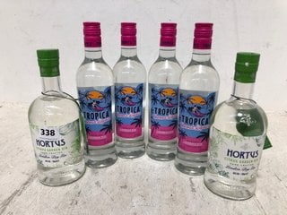 6 X ASSORTED ALCOHOLIC BEVERAGES TO INCLUDE HORTUS CITRUS GARDEN GIN 700ML 40% ALC VOL (WE OPERATE A CHALLENGE 25 POLICY. 18+ ID MAY BE REQUIRED UPON COLLECTION/DELIVERY, E.G. A VALID PASSPORT OR PHO