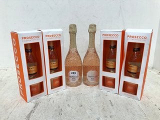 (COLLECTION ONLY) 6 X ASSORTED PROSECCO ITEMS TO INCLUDE PROSECCO ROSE 2022 75CL 11% ALC VOL (WE OPERATE A CHALLENGE 25 POLICY. 18+ ID MAY BE REQUIRED UPON COLLECTION/DELIVERY, E.G. A VALID PASSPORT