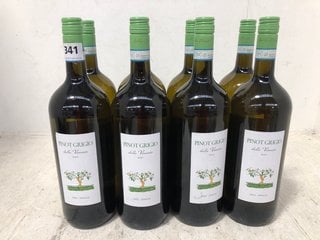 (COLLECTION ONLY) 8 X PINOT GRIGIO DELLE VENEZIE DOC 2022 ITALIA WHITE WINE 150CL 12% ALC VOL (WE OPERATE A CHALLENGE 25 POLICY. 18+ ID MAY BE REQUIRED UPON COLLECTION/DELIVERY, E.G. A VALID PASSPORT