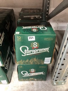 (COLLECTION ONLY) 6 X PACKS OF 12 BOTTLES OF STAROPRAMEN BEER - EACH BOTTLE 330ML 5% ALC VOL - BBE 31 JUL 2024 (WE OPERATE A CHALLENGE 25 POLICY. 18+ ID MAY BE REQUIRED UPON COLLECTION/DELIVERY, E.G.