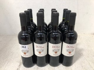 12 X CHÂTEAU DROLOU CORBIERES 2022 RED WINE 75CL 13.5% ALC VOL (WE OPERATE A CHALLENGE 25 POLICY. 18+ ID MAY BE REQUIRED UPON COLLECTION/DELIVERY, E.G. A VALID PASSPORT OR PHOTO DRIVING LICENCE.): LO