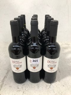 12 X CHÂTEAU DROLOU CORBIERES 2022 RED WINE 75CL 13.5% ALC VOL (WE OPERATE A CHALLENGE 25 POLICY. 18+ ID MAY BE REQUIRED UPON COLLECTION/DELIVERY, E.G. A VALID PASSPORT OR PHOTO DRIVING LICENCE.): LO