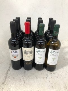 12 X ASSORTED BOTTLES OF WINE TO INCLUDE CHÂTEAU DROLOU CORBIERES 2022 RED WINE 75CL 13.5% ALC VOL (WE OPERATE A CHALLENGE 25 POLICY. 18+ ID MAY BE REQUIRED UPON COLLECTION/DELIVERY, E.G. A VALID PAS