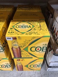 (COLLECTION ONLY) 6 X BOXES OF 12 COBRA LAGER - EACH BOTTLE 330ML 4.5% ALC VOL - BBE 30 APR 2024 (WE OPERATE A CHALLENGE 25 POLICY. 18+ ID MAY BE REQUIRED UPON COLLECTION/DELIVERY, E.G. A VALID PASSP